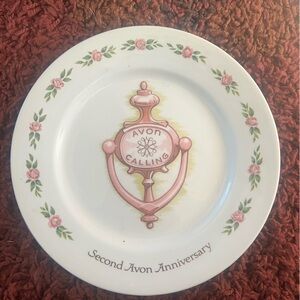 Avon 2 year Anniversary plate